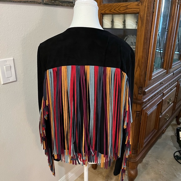 Gorgeous NEW fringed boutique jacket - Picture 2 of 5